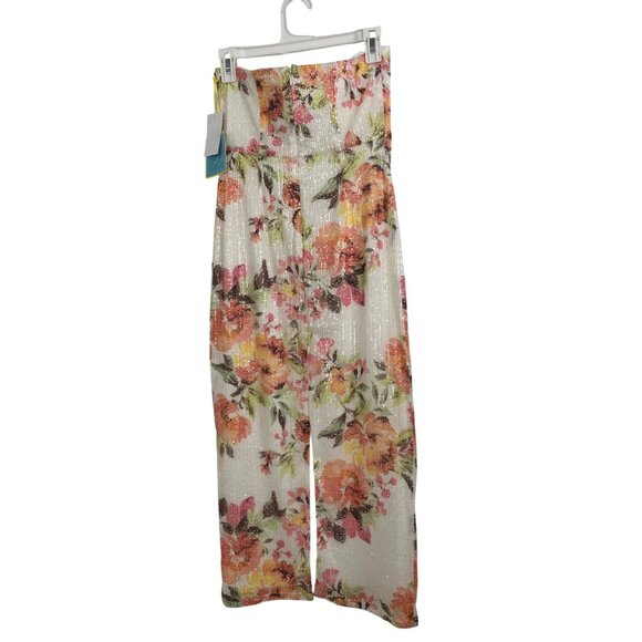 CeCe Floral Bow Sequin Strapless Dress Size 2 NWT RCC10706 $249 Special Occasion - Picture 8 of 9